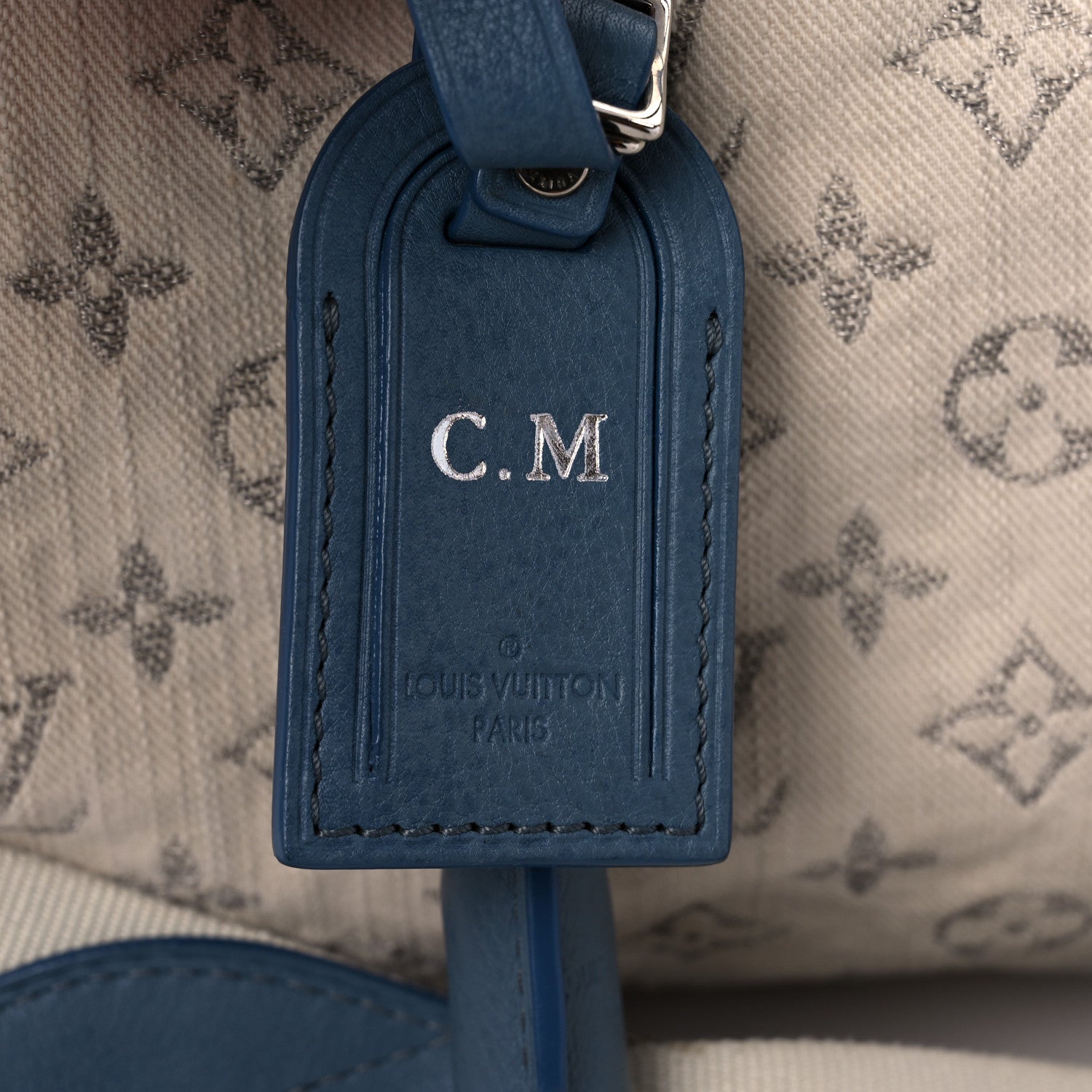 Louis Vuitton Monogram Denim Speedy Round Blue 15 of 20