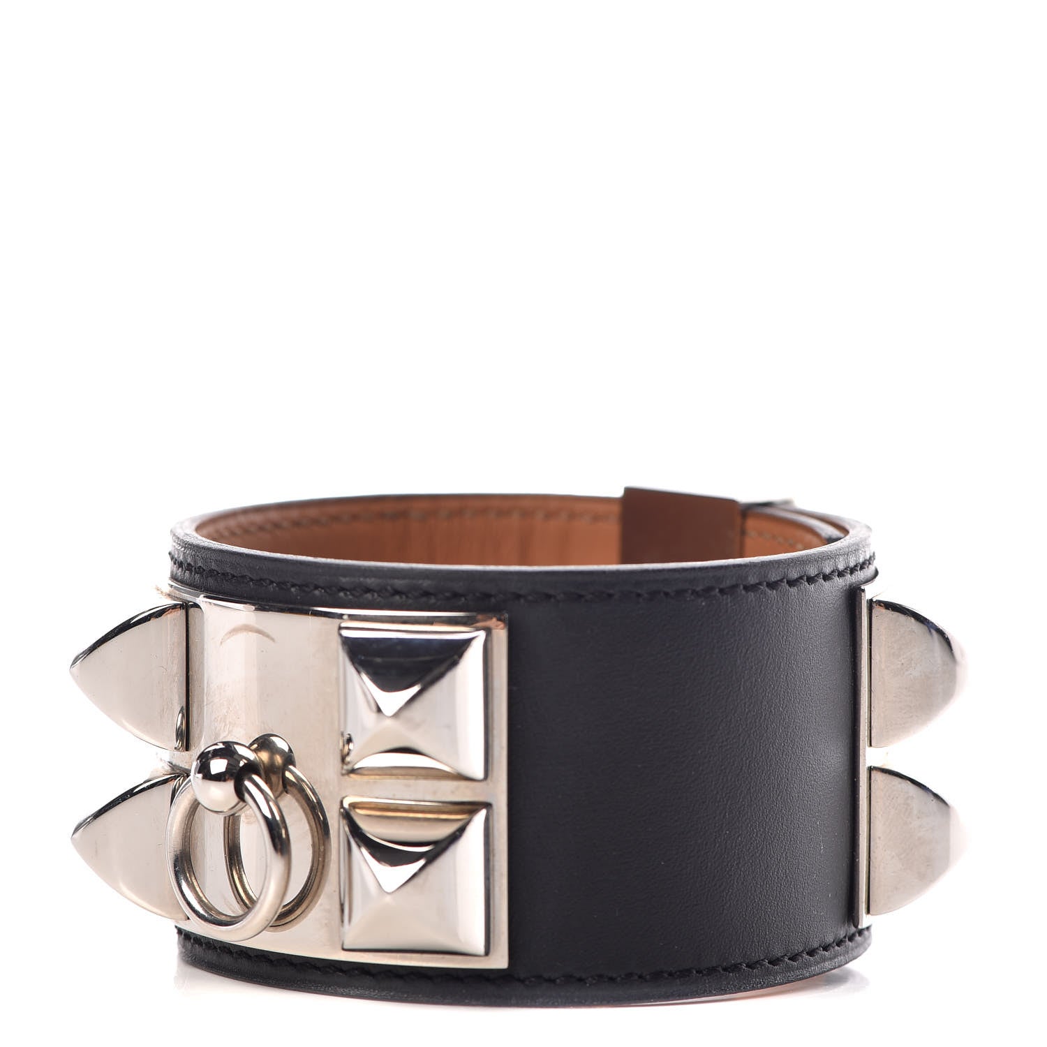 Hermes Chamonix Collier de Chien CDC Bracelet L Black 1 of 9