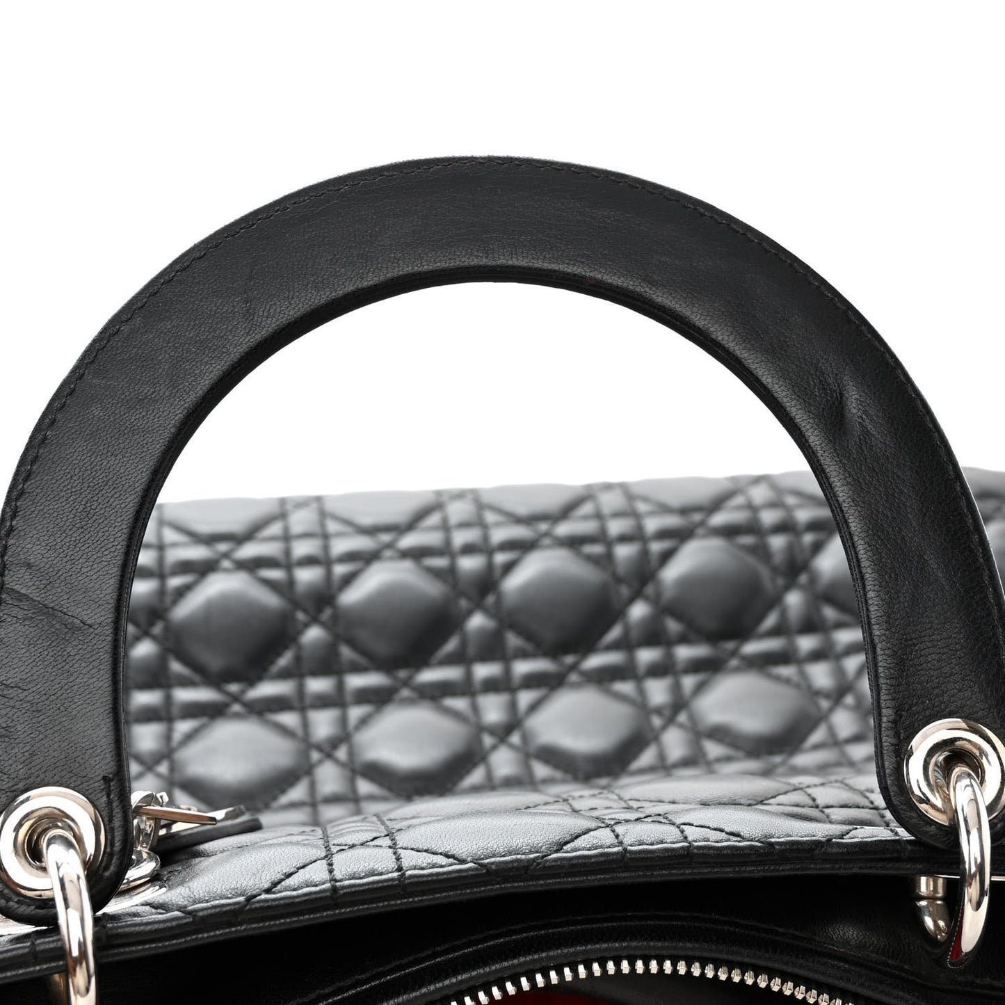 Lambskin Cannage XL Lady Dior Black