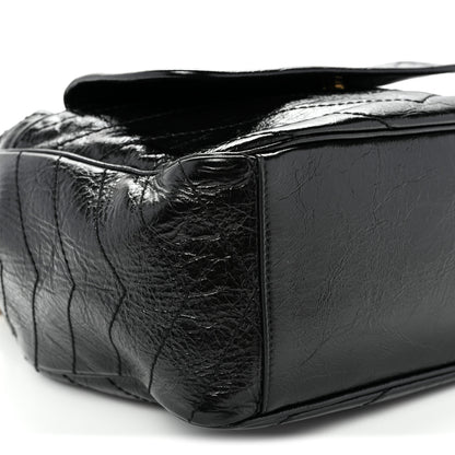 Saint Laurent Crinkled Calfskin Matelasse Monogram Small Niki Tote Black 9 of 10