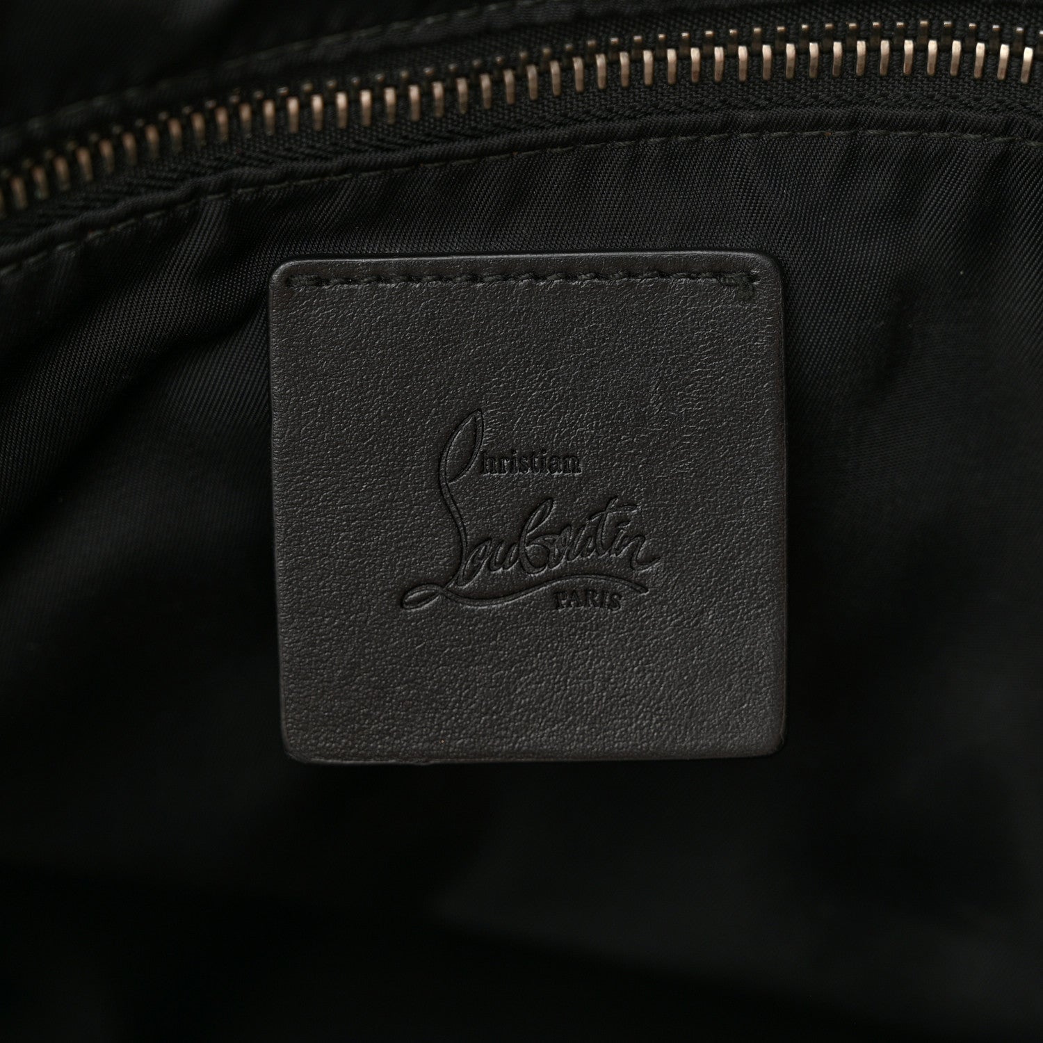 Christian Louboutin Nylon Calfskin Loubiclic Logo Tote Bag Red 6 of 15