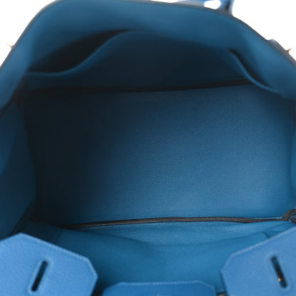 Hermes Togo Birkin 35 Bleu Izmir 5 of 10