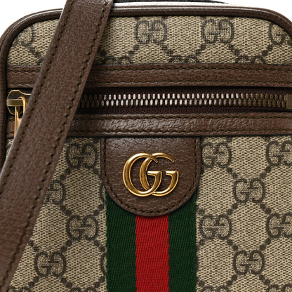 Gucci GG Supreme Monogram Web Mini Ophidia Messenger Brown 14 of 19