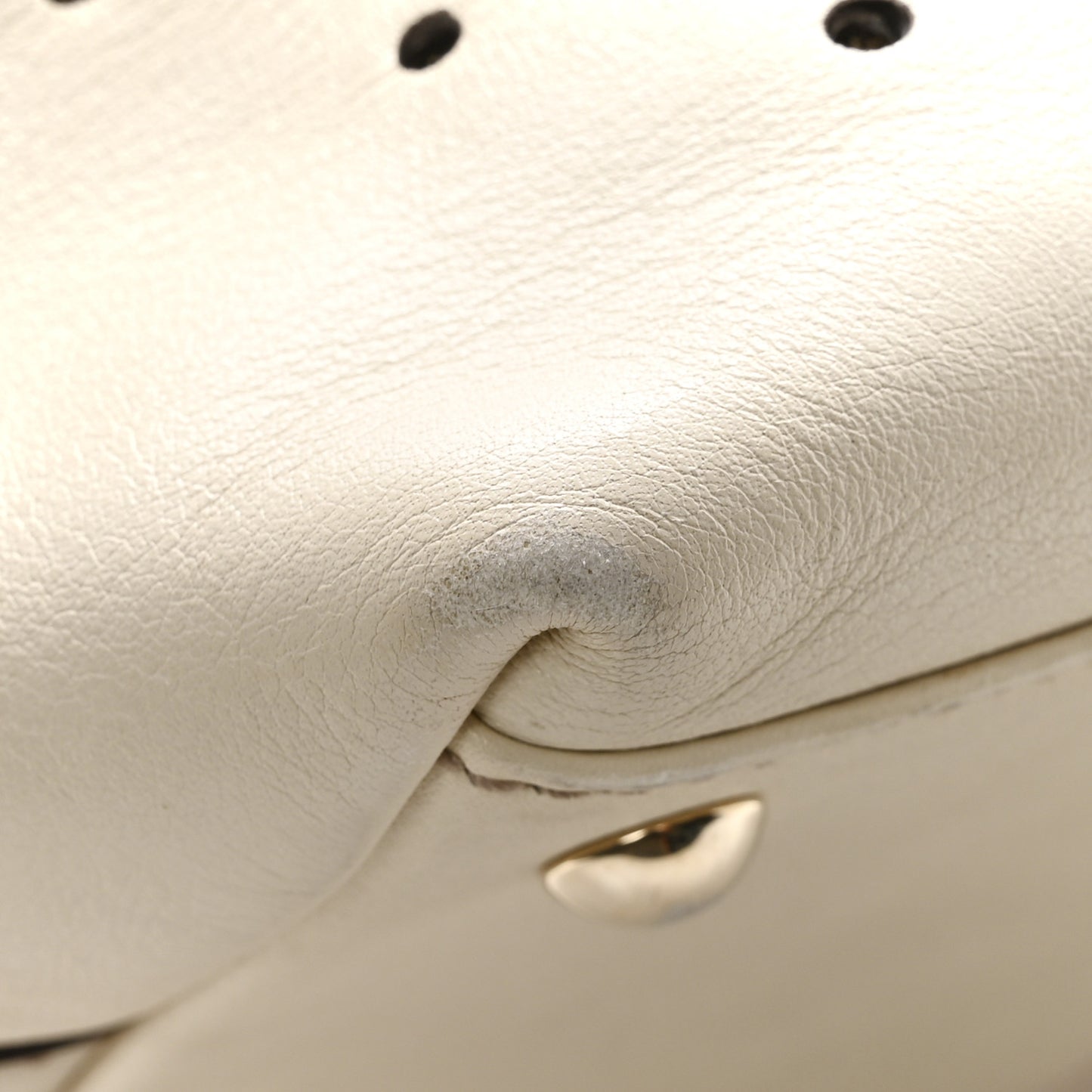 Monogram Large Punch Tote Off White