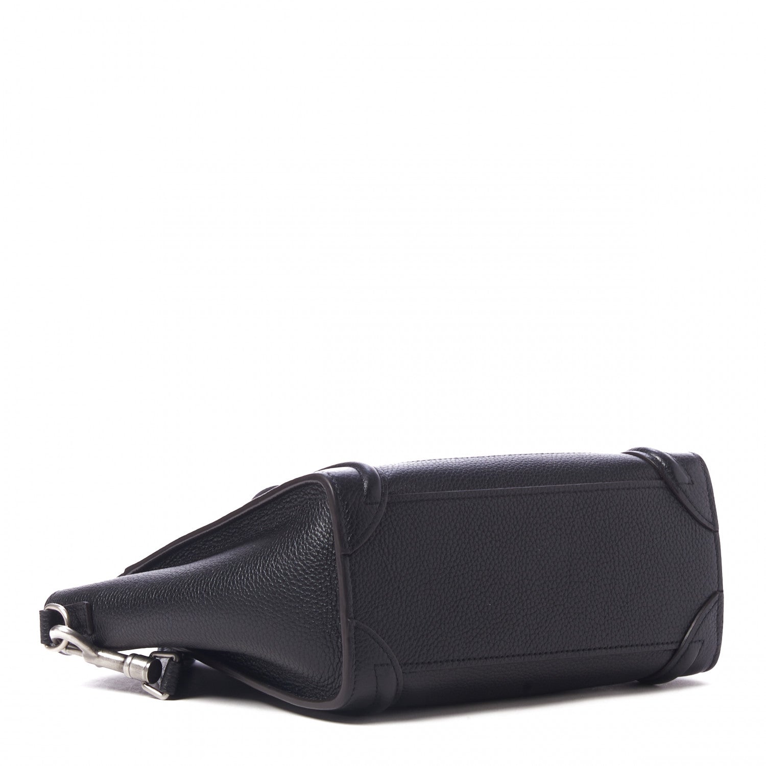 Celine Drummed Calfskin Nano Luggage Black 4 of 10