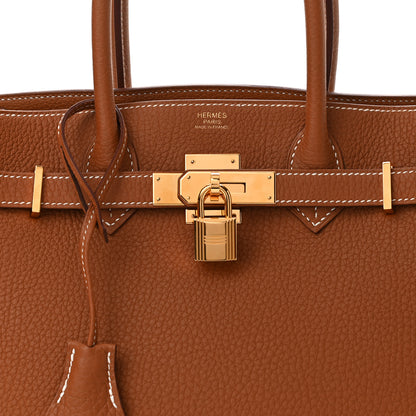 Hermes Togo Swift Canvas 3 in 1 Birkin 30 Gold 12 of 15