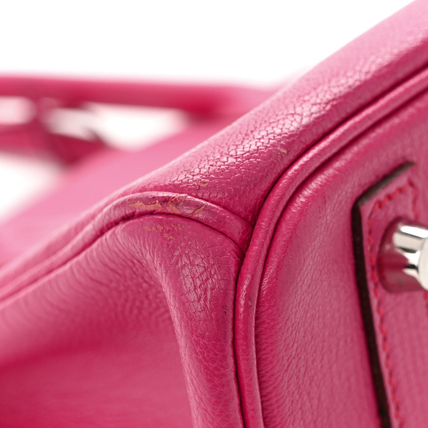 Chevre Mysore Birkin 30 Rose Shocking