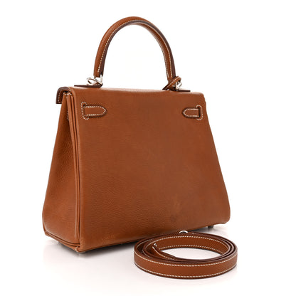 Hermes Barenia Faubourg Kelly Retourne 25 Fauve 3 of 16