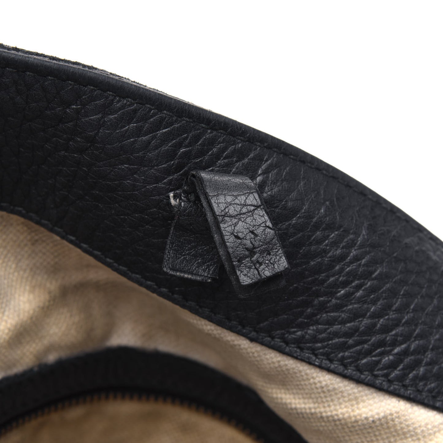Pebbled Calfskin Medium Twill Tote Black