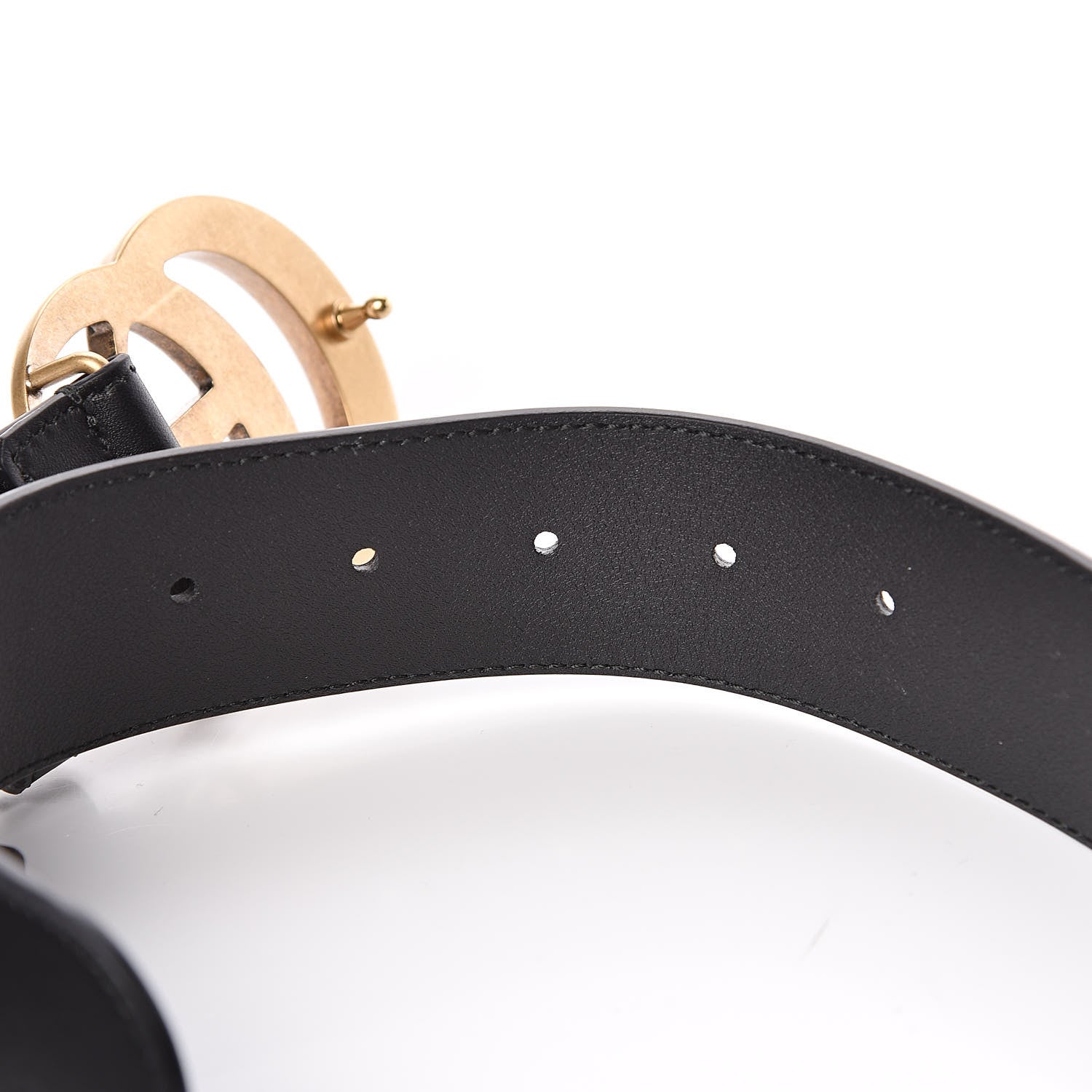Gucci Calfskin Double G 40mm Belt 65 26 Black 4 of 6