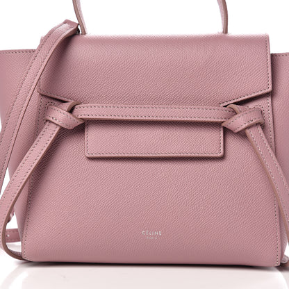 Celine Grained Calfskin Nano Belt Bag Antique Rose 8 of 8