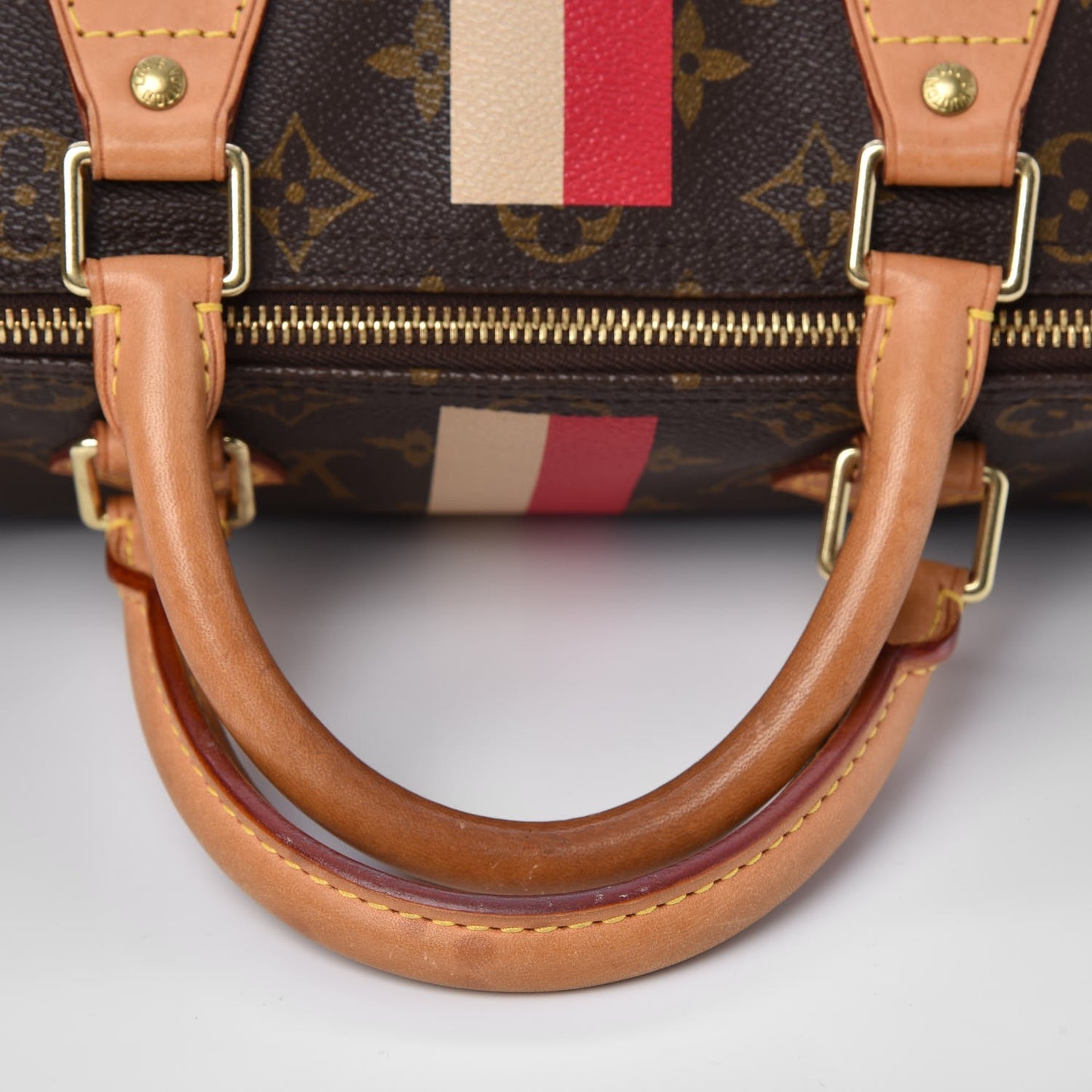 Monogram My LV Heritage Speedy 30 Ivory Fuchsia