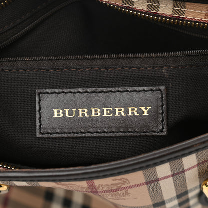Burberry Haymarket Check Medium Regent Tote Chocolate 5 of 11