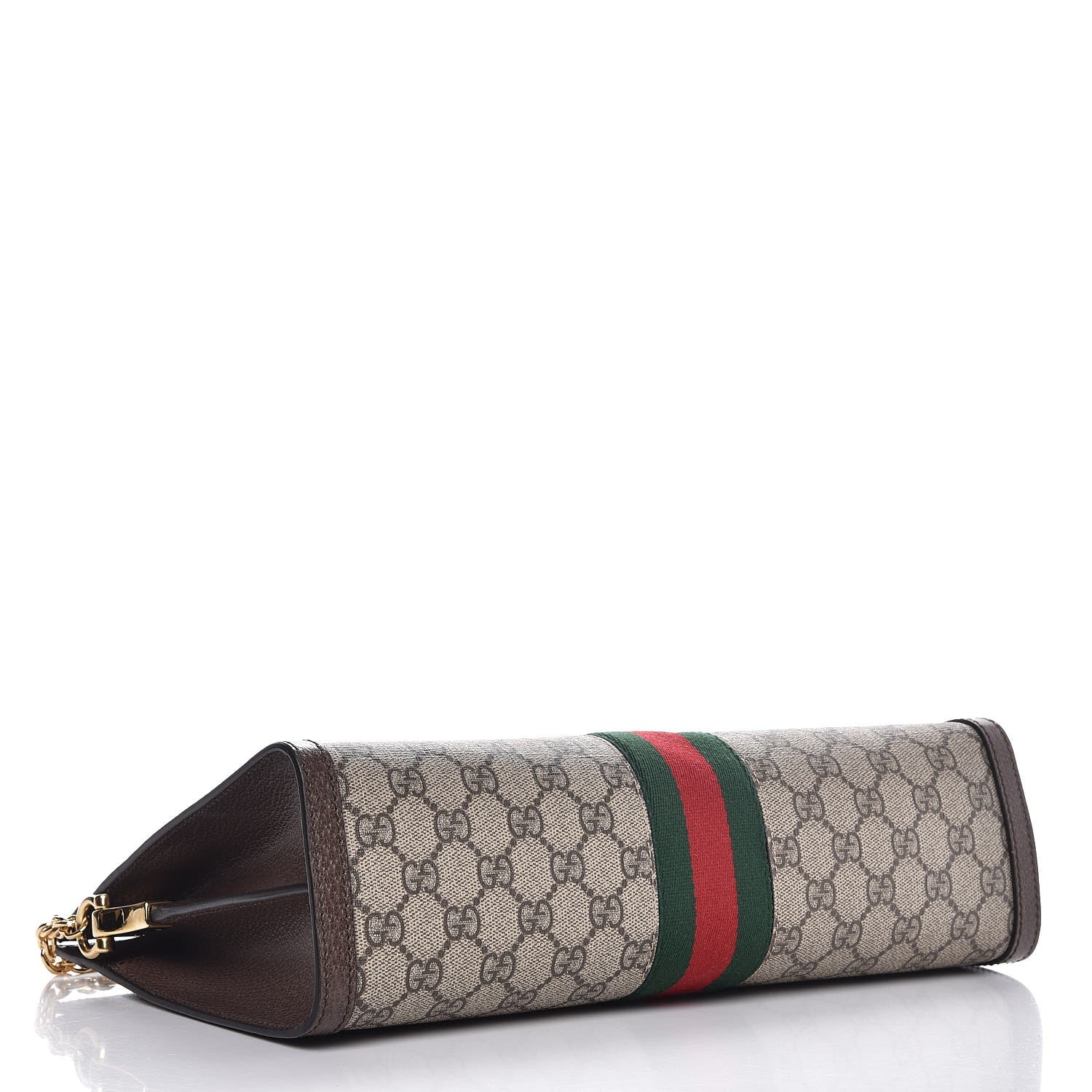 Gucci GG Supreme Monogram Web Medium Ophidia Chain Shoulder Bag Brown 4 of 7