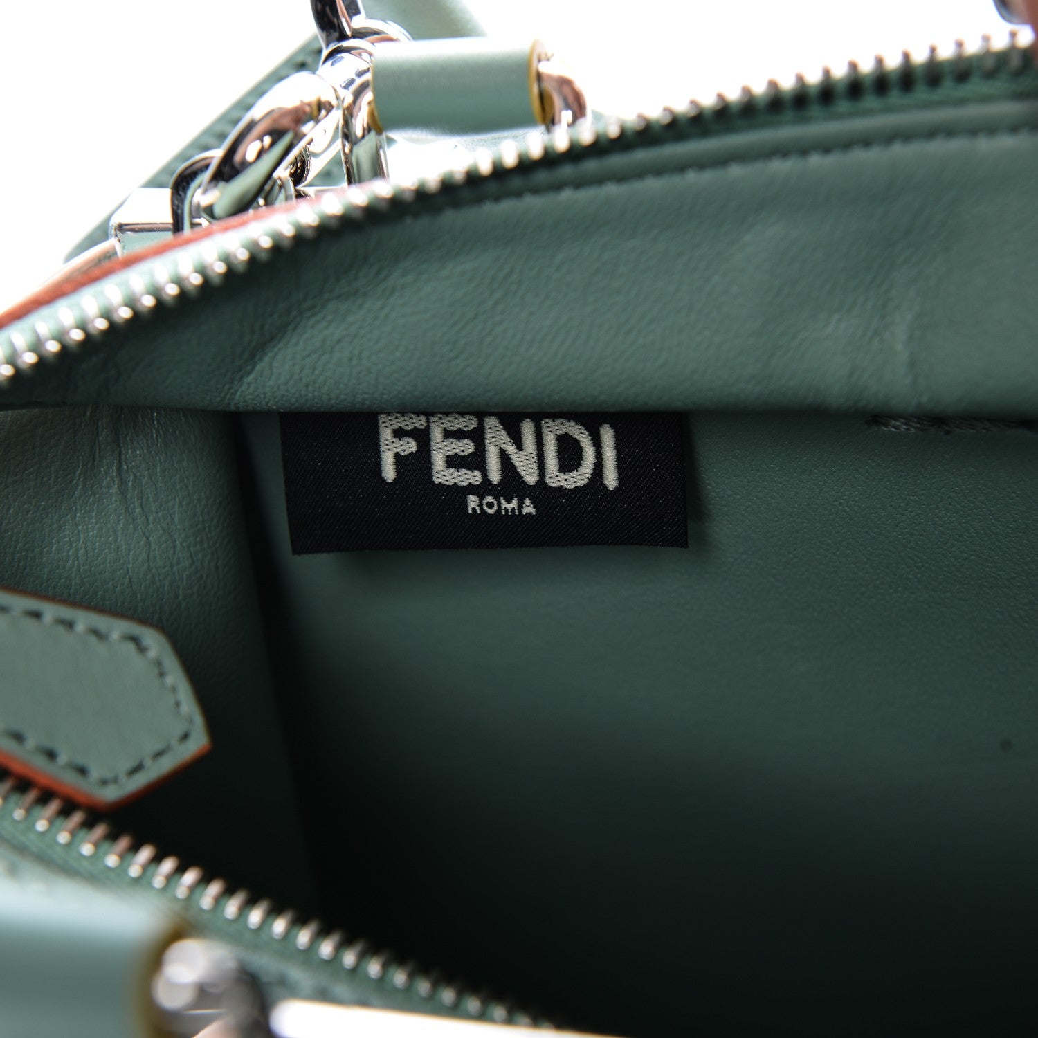 Fendi Vitello Dolce Mini 3jours Tote Menta 6 of 7