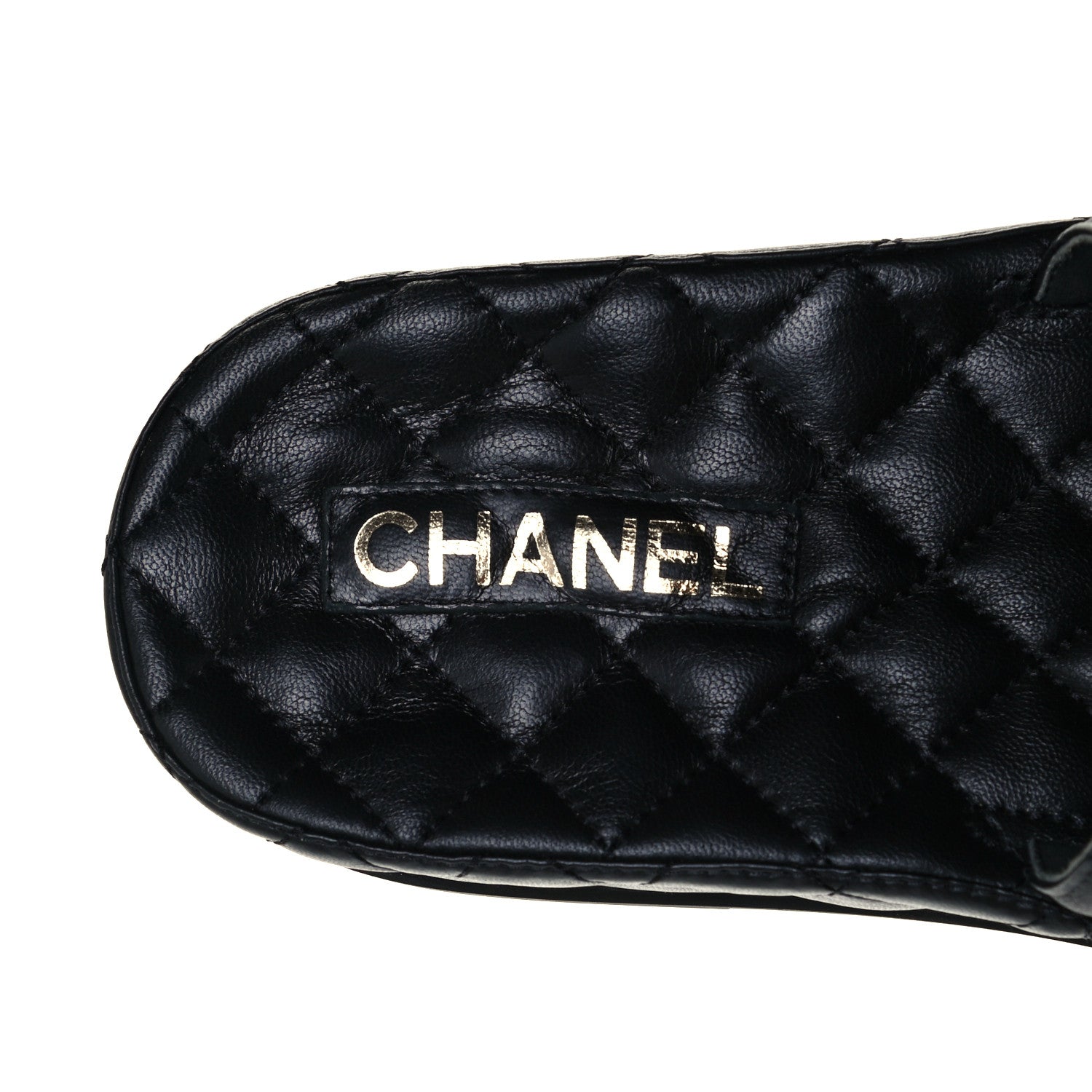 Chanel Lambskin Quilted CC Mules Sandals 39 Black 10 of 10
