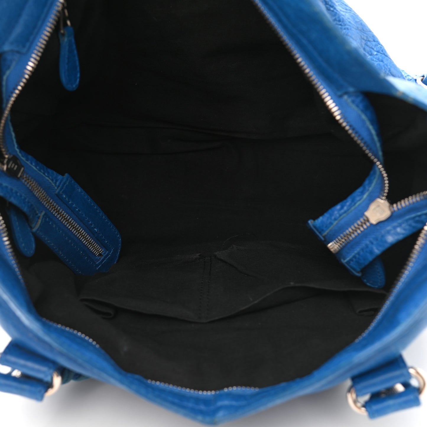 Agneau Giant 12 Silver Hardware City Bleu Lazuli