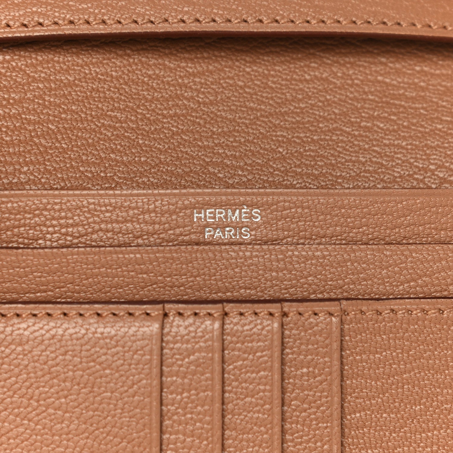 Hermes Chevre Mysore Bearn Compact Wallet Quebracho 6 of 11