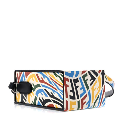 Fendi X SARAH COLEMAN Vitello Grace Light FF Vertigo Box Bag White Ice Multicolor 4 of 10