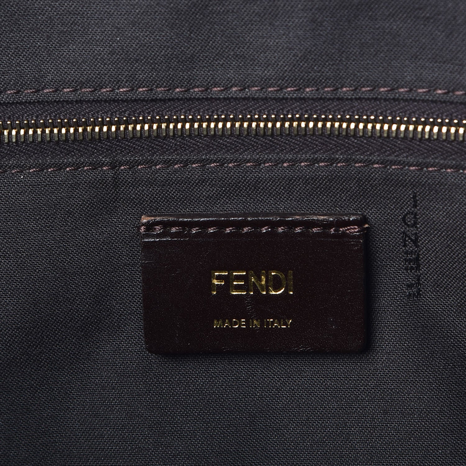 Fendi Pequin Vitello Medium Roll Tote Tobacco Lago 8 of 10