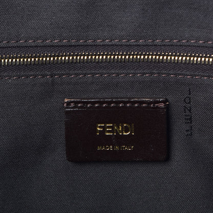 Fendi Pequin Vitello Medium Roll Tote Tobacco Lago 8 of 10