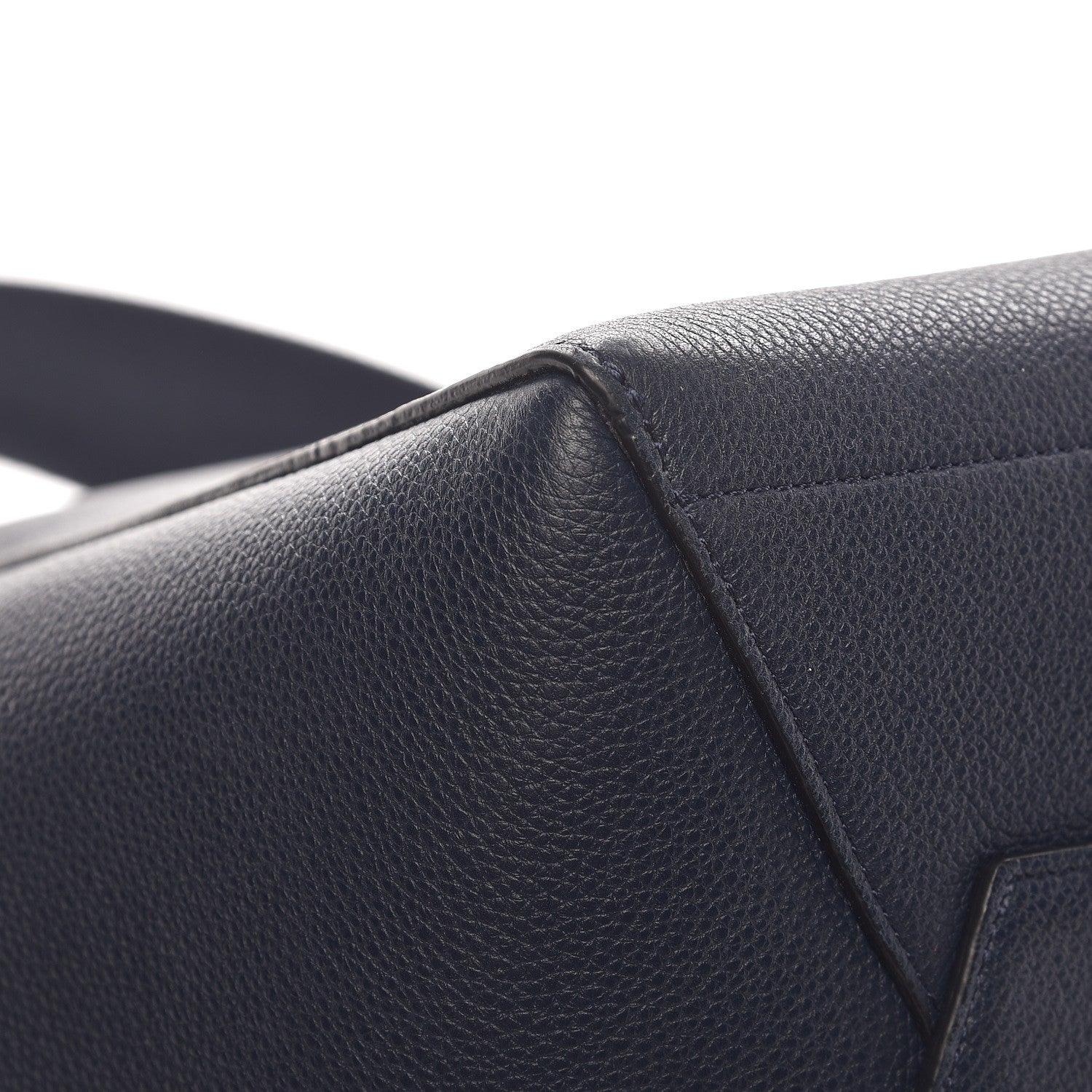 Celine Soft Grained Calfskin Sangle Bucket Bag Navy Blue 9 of 11
