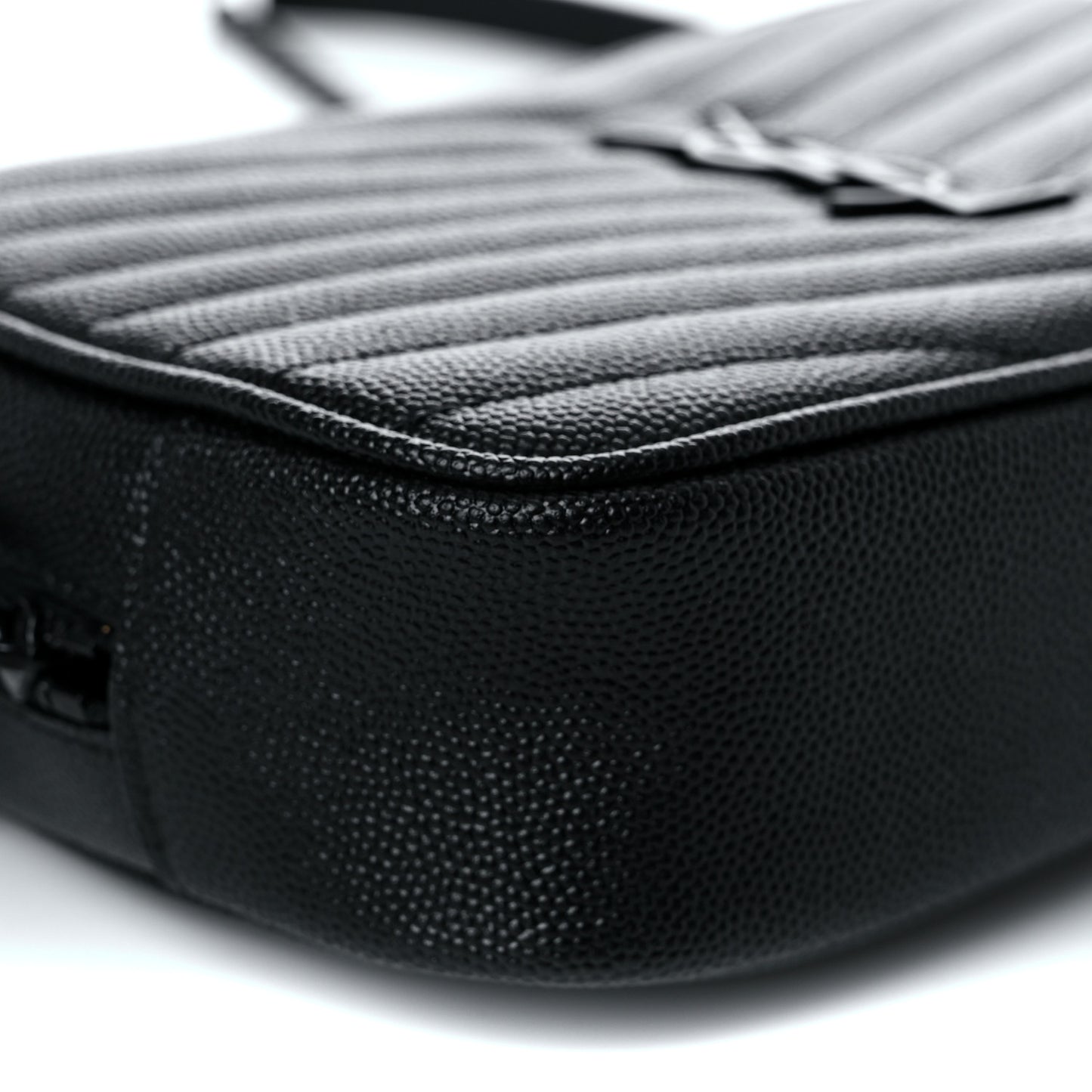 Grain De Poudre Matelasse Monogram Mini Lou Camera Bag Black