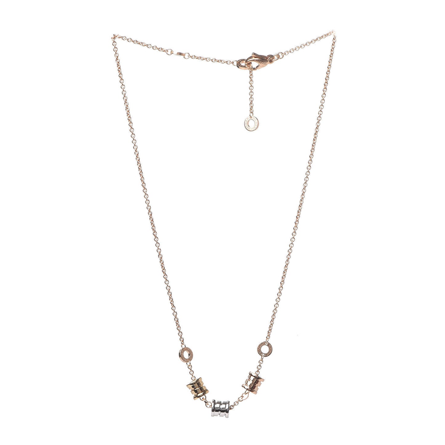 18K Yellow Rose White Gold B.Zero1 Necklace