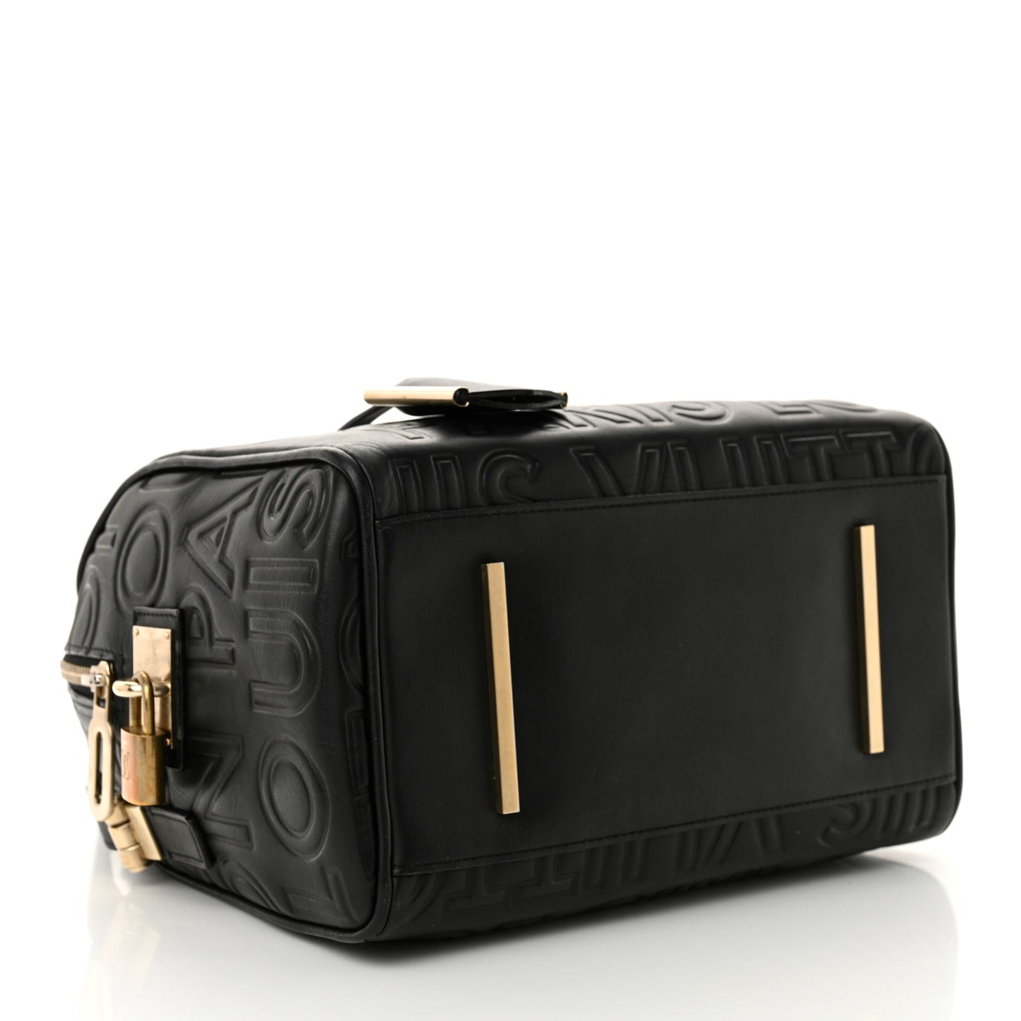 Calfskin Embossed Mini Cube Speedy Black