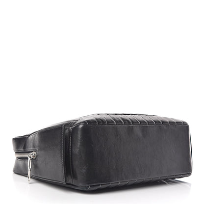 Chanel Lambskin Vertical Quilted Mademoiselle Camera Case Black 5 of 14