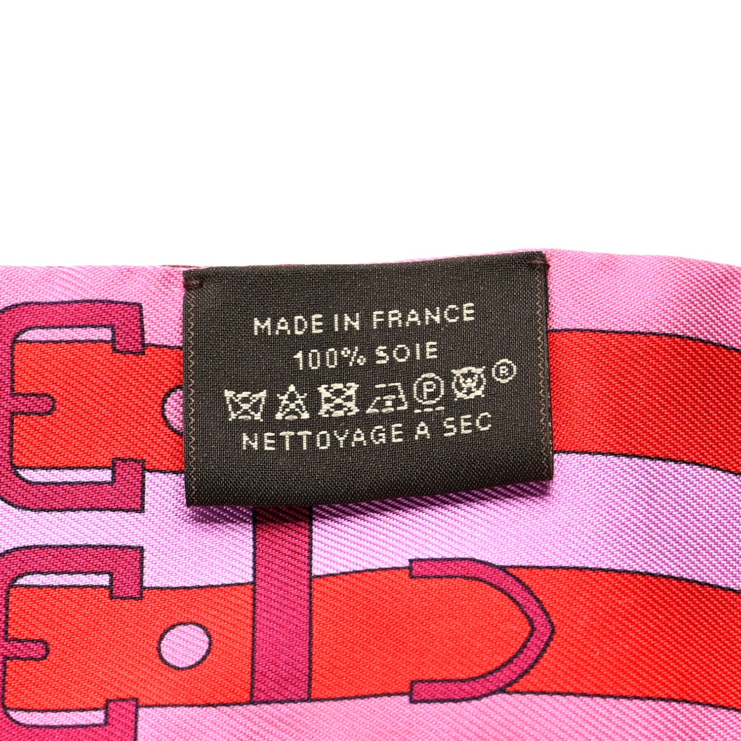 Hermes Silk Rocabar Twilly Rose Vif Bordeaux 3 of 3