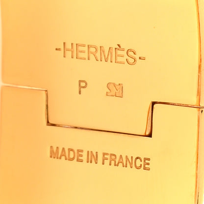 Hermes Enamel Wide Clic Clac H Bracelet GM Black 4 of 5