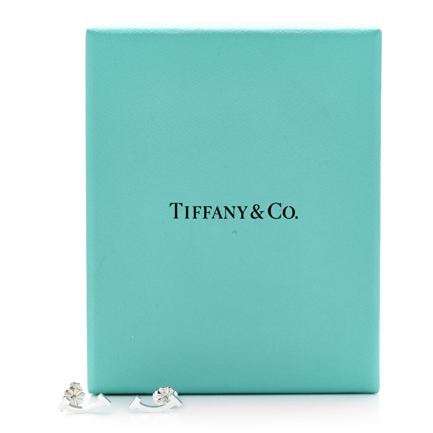 Sterling Silver T Smile Stud Earrings