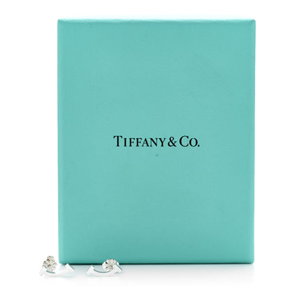 Tiffany Sterling Silver T Smile Stud Earrings 6 of 6