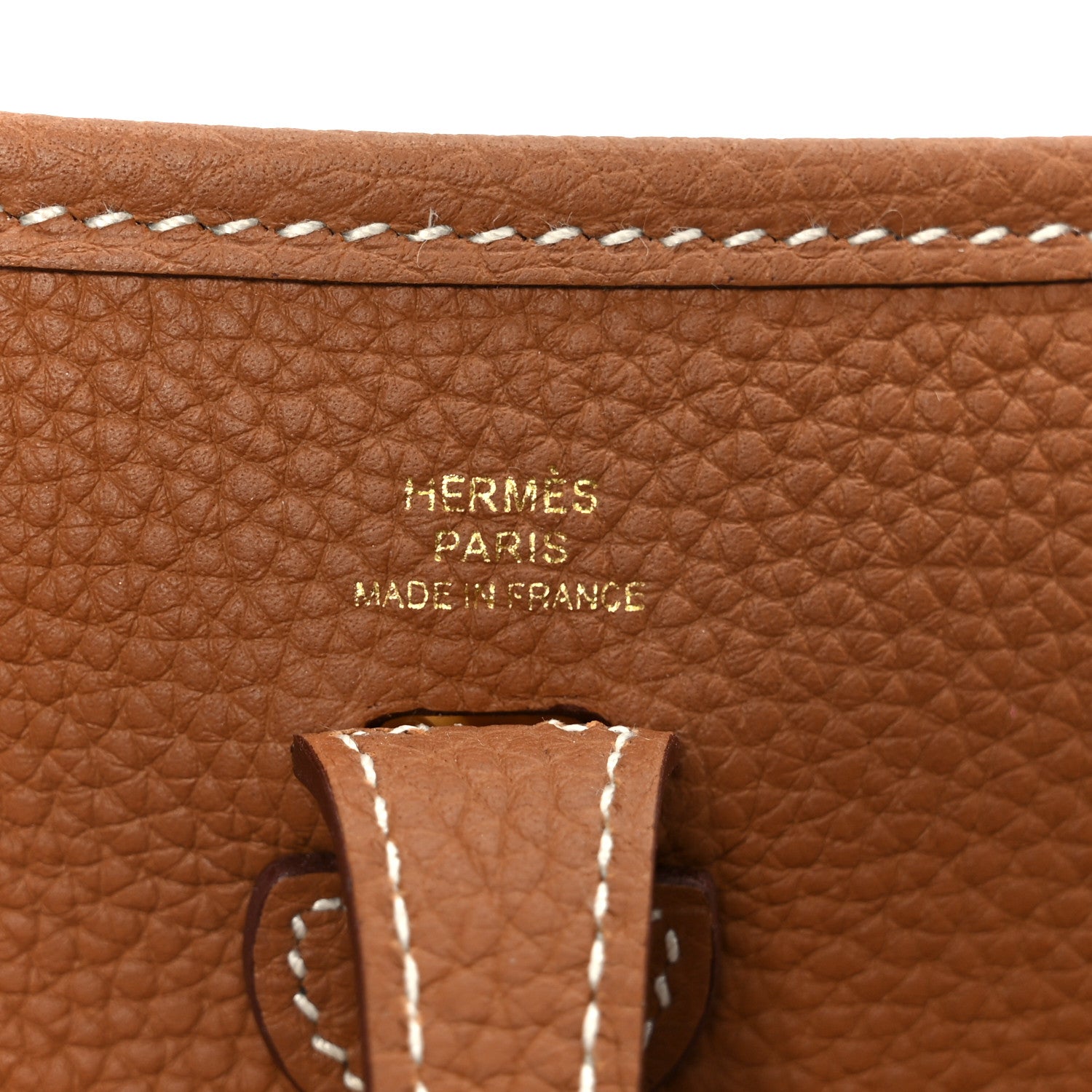 Hermes Taurillon Clemence Evelyne TPM Gold 6 of 11