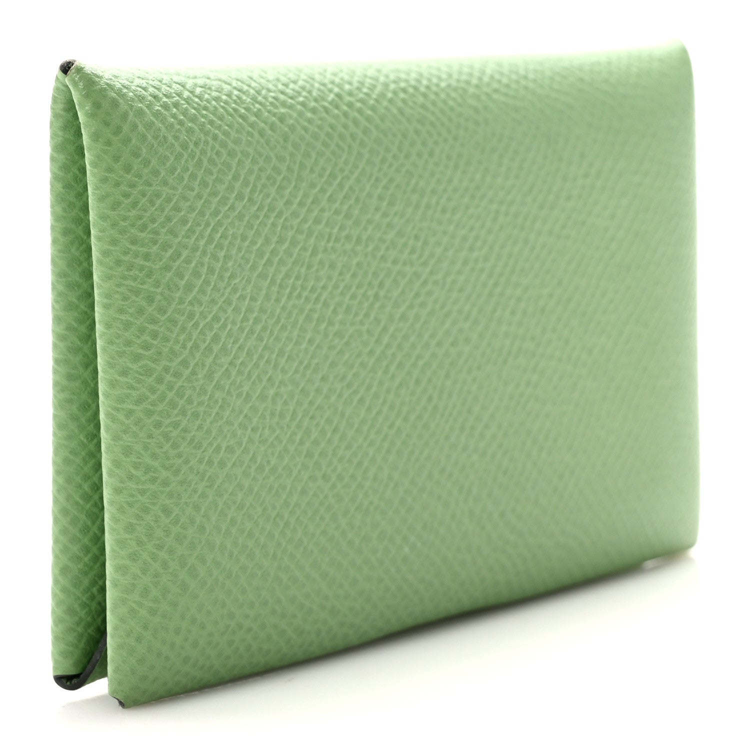 Hermes Epsom Calvi Duo Card Case Vert Criquet 3 of 6