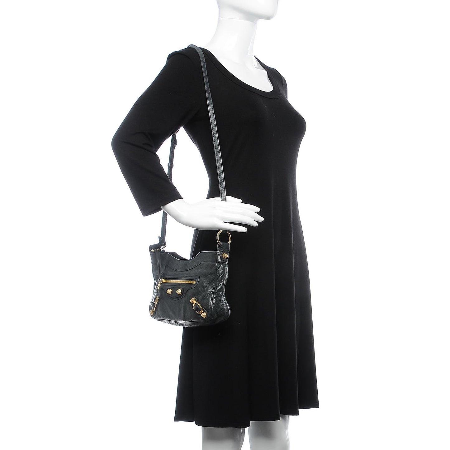 Agneau Giant 12 Gold Hardware Hip Anthracite