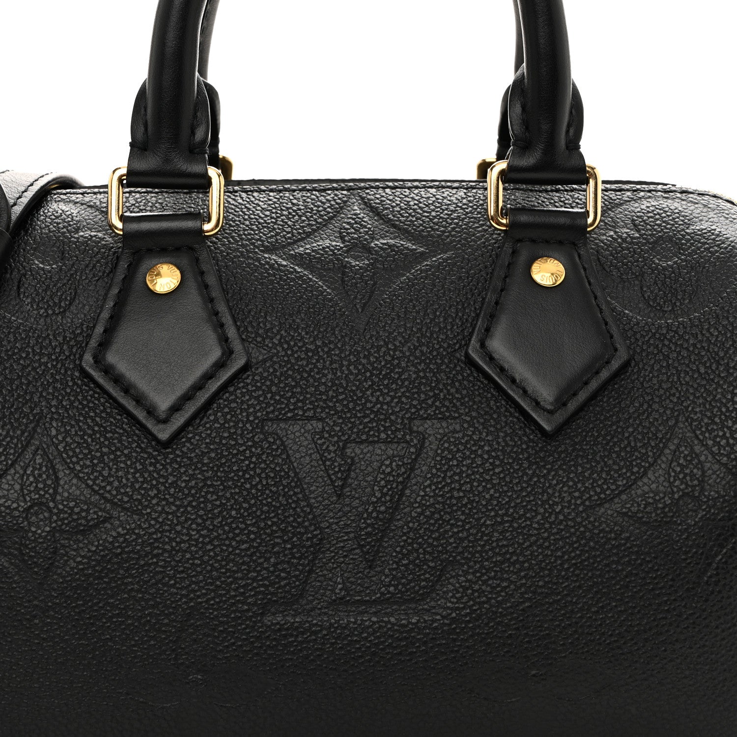 Louis Vuitton Empreinte Monogram Giant Speedy Bandouliere 20 Black 7 of 11