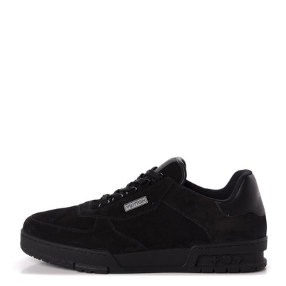 Louis Vuitton Suede Uniform Sneakers 9.5 Black 1 of 10