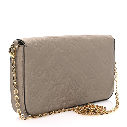 Louis Vuitton Empreinte Pochette Felicie Chain Wallet Tourterelle 4 of 12