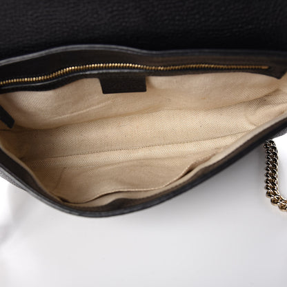 Gucci Pebbled Calfskin Medium Soho Flap Crossbody Black 5 of 10