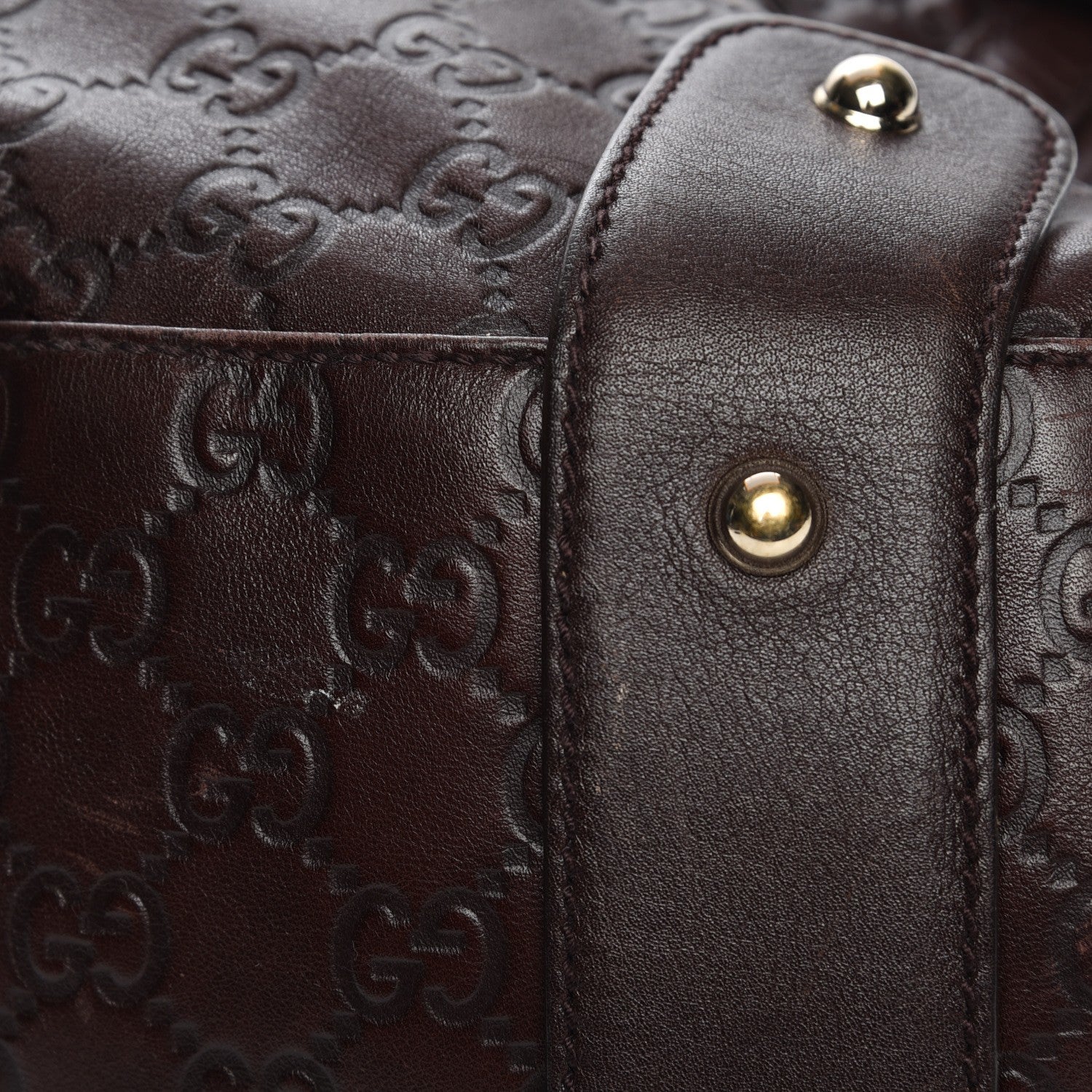 Gucci Guccissima Medium Pelham Shoulder Bag Dark Brown 9 of 9