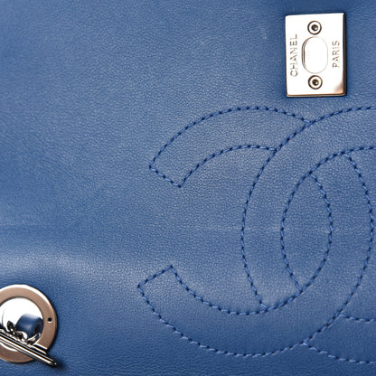 Chanel Calfskin Small Trendy CC Dual Handle Flap Bag Blue 10 of 14