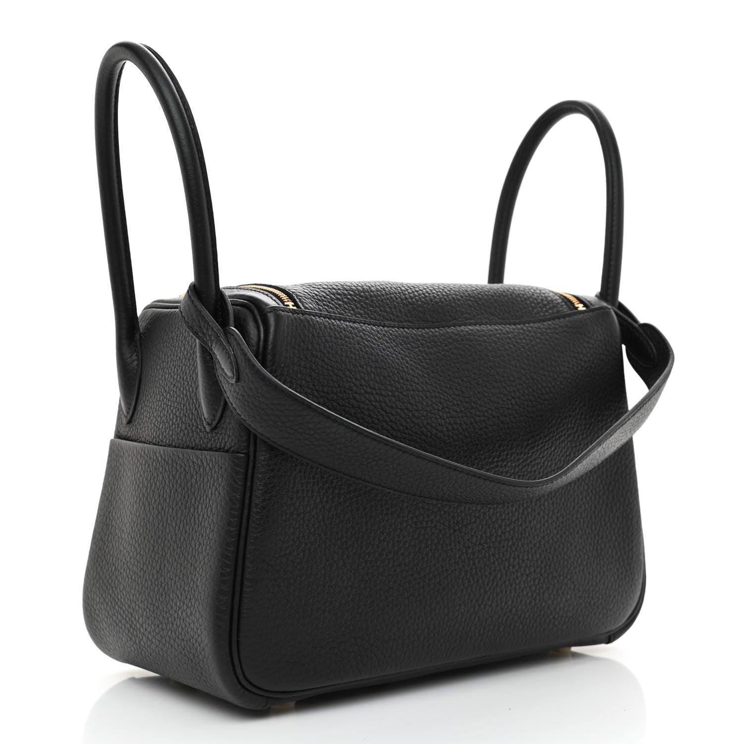 Hermes Taurillon Clemence Lindy 26 Black 3 of 11