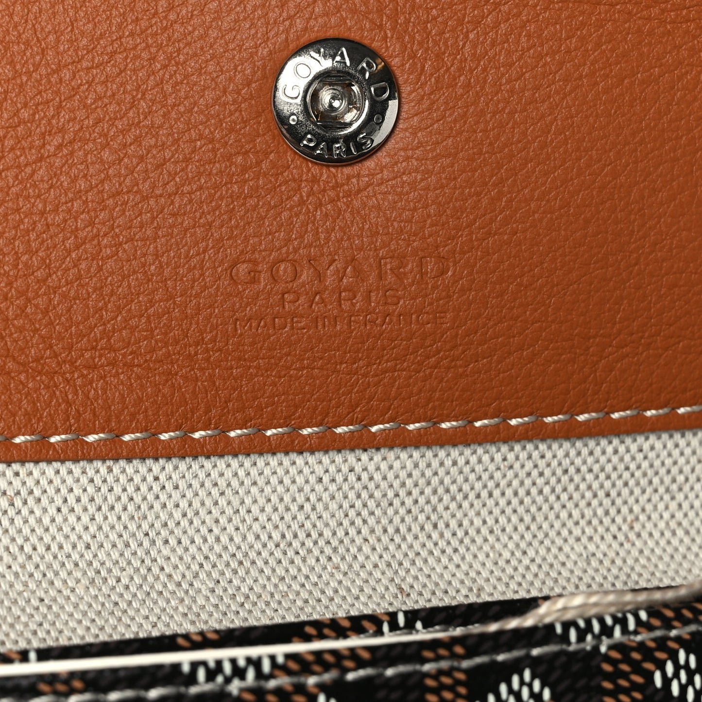 Goyardine Reversible Anjou PM Black Gold