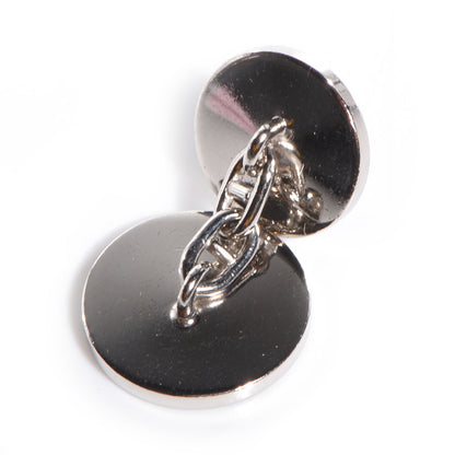 Hermes Mens Enamel Clou De Selle Cufflinks Bordeaux 3 of 4
