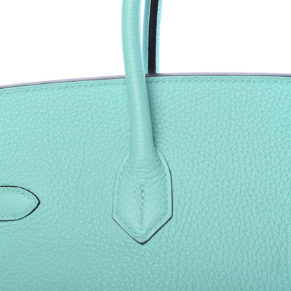 Hermes Togo Birkin 35 Bleu Atoll 17 of 48