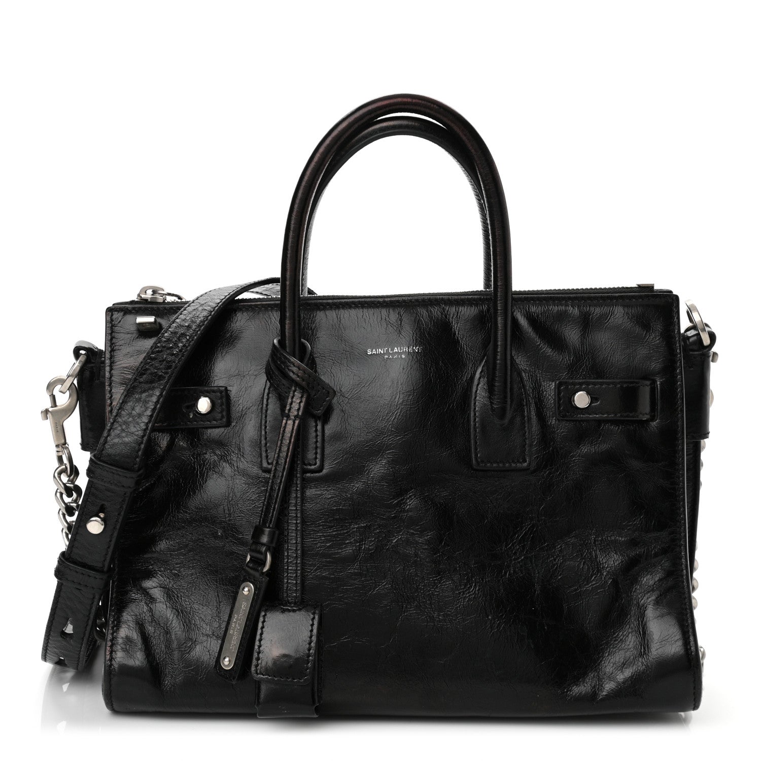 Saint Laurent Glace Calfskin Baby Souple Sac De Jour Black 1 of 10