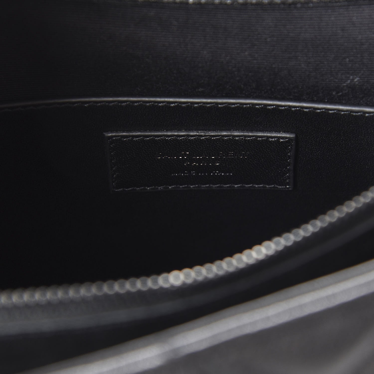 Saint Laurent Sheepskin Matelasse Chevron Monogram Monochrome Large College Satchel Black 5 of 8