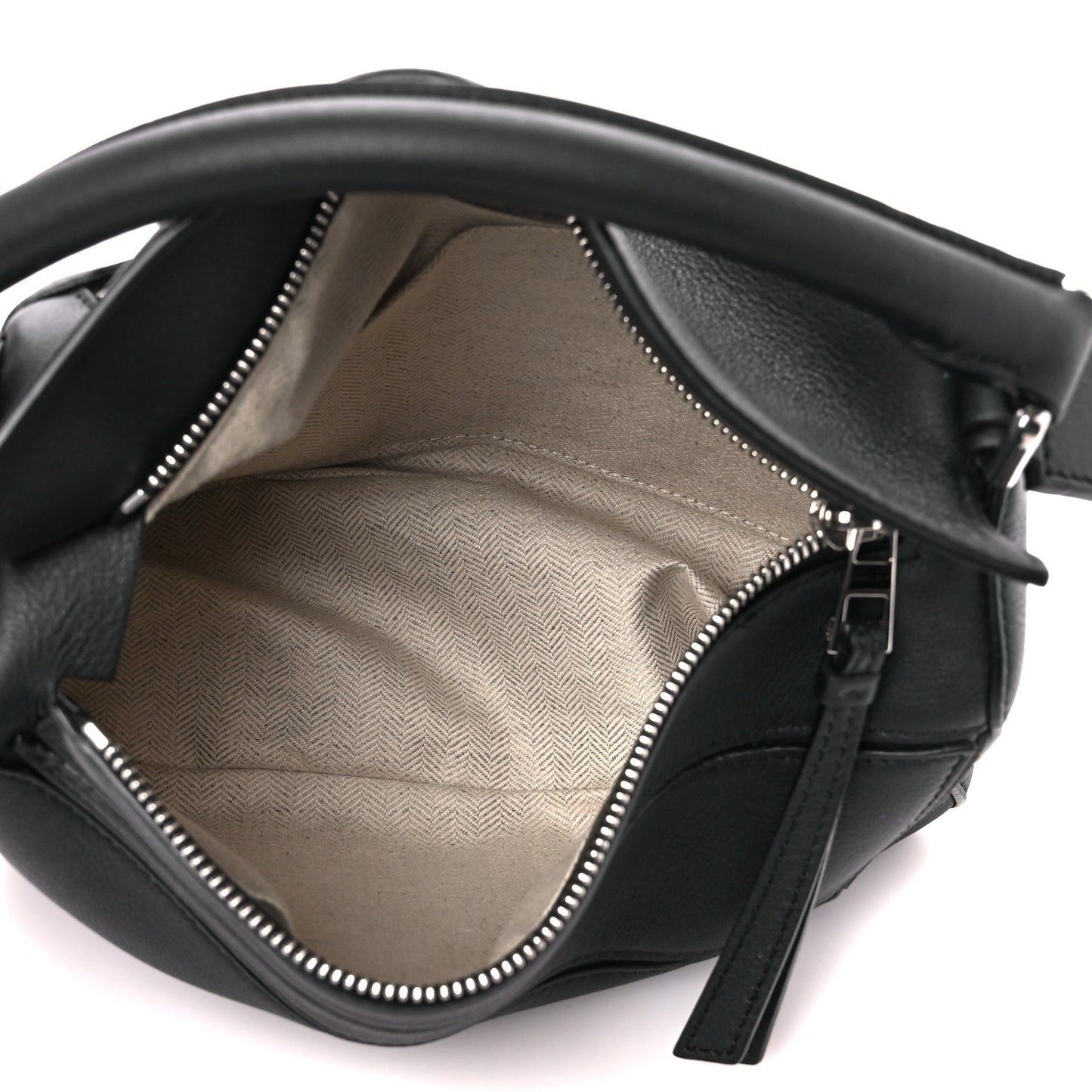 Calfskin Small Puzzle Bag Black